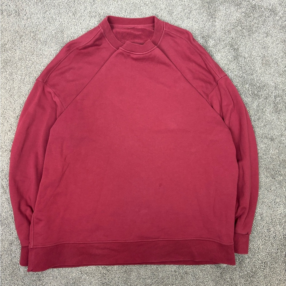 Lululemon‎ red Perfectly Oversized Crew